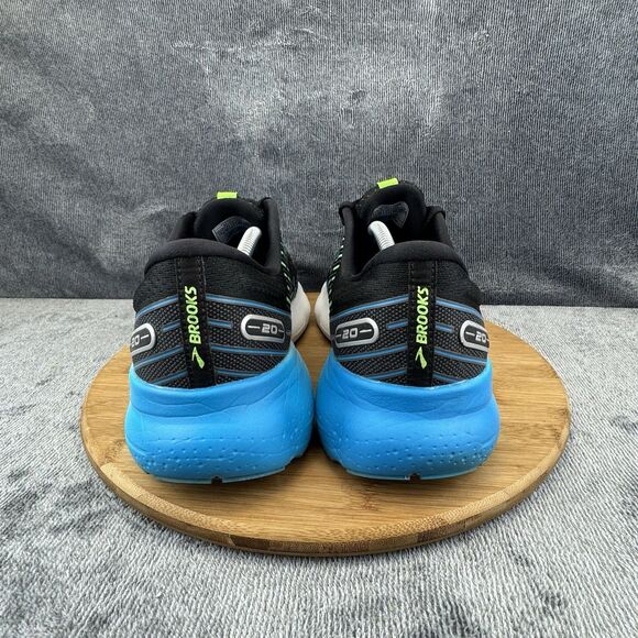 Brooks Mens Glycerin 20 Size 12 Black Blue Running Comfort Sneakers No Insoles - Picture 4 of 9